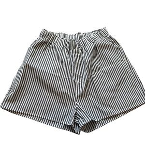 Striped High Waist Women's Shorts